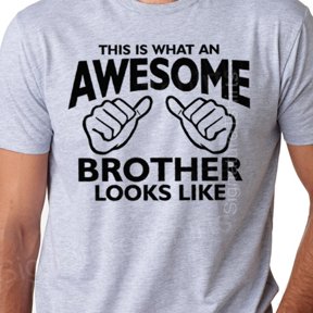 Christmas Gift for Brother This is What An Awesome Brother Looks Like Brother Gift Mens T