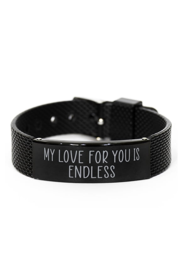 Christmas Gift for Him My Love for You is Endless Bracelet for Husband From Wife Christmas Birthday Jewelry for Boyfriend Soulmate