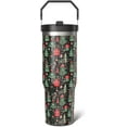 thumbnail image 1 of Christmas Gifts 30oz Tumbler Gifts for Women Men, Green Xmas Tree Stainless Steel Insulated Cup, Top Handle and Flip Straw Water Bottle Mug Holiday Gift Ideal, 1 of 6