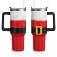 thumbnail image 1 of Christmas Gifts 40 Oz Tumbler with Handle and Straw, Red Xmas Santa Claus Clothes Stainless Steel Insulated Cup Water Bottle, Holiday Gifts for Women Men (1PC), 1 of 6