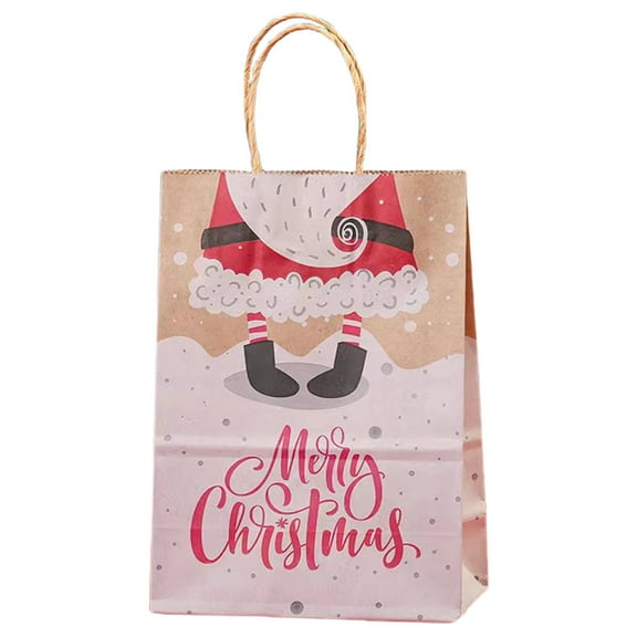 Christmas Gifts Bags,1 Pack Large Size Kraft Paper Bags with Handle for Holiday Gifts