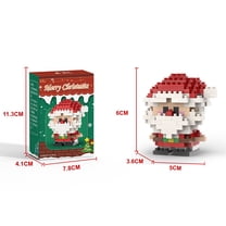 Christmas Gifts Building Block Series Santa Claus Reindeer Puzzle Assembly Bricks Table Decoration Toys for Child Chrismas Gift