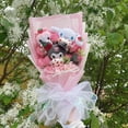 thumbnail image 1 of Christmas Gifts Cartoon Sanrio Plush Bouquet My Melody Kuromi Cinnamoroll Kt Cat Plush Doll Toy  Valentine Graduation Gifts, 1 of 10