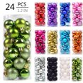 thumbnail image 1 of Christmas Gifts on Clearance 1.18" 24Pcs Christmas Balls Ornaments for Xmas Christmas Tree Style Shatterproof Christmas Decorations Hanging Ball on Clearance, 1 of 5