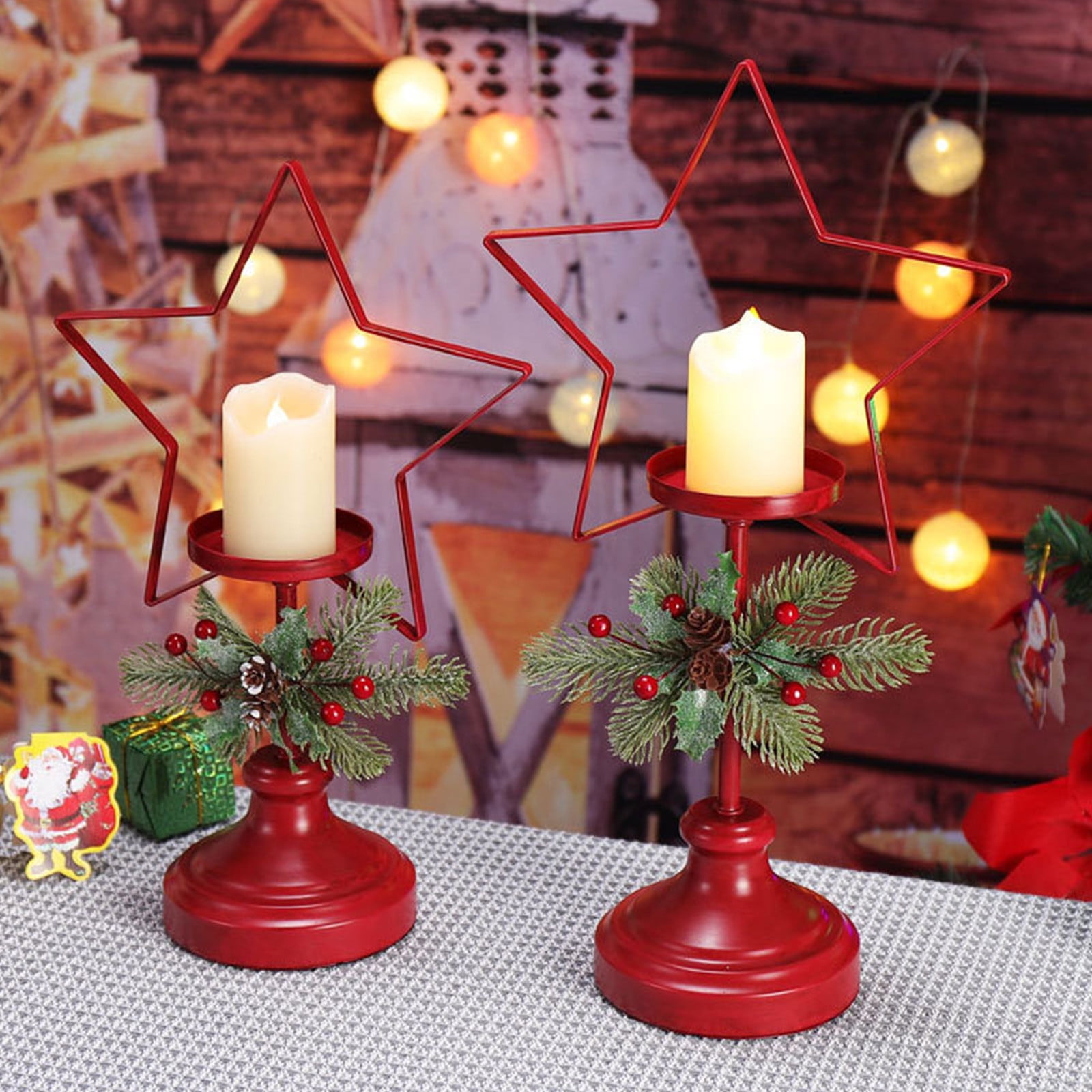 Small Votive Candle Holders Fruit-Shaped Candle Wedding Party Decoration  Christmas Eve Candle (red, One Size)