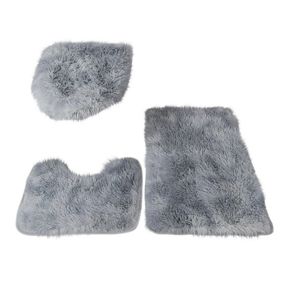 Christmas Gifts Clearance! SHENGXINY Bathroom Rugs Sets 3 Piece Clearance Tie Dyed Plush Carpet Plush Toilet Three Piece Sets Non Slip Mat Bath A