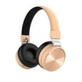 thumbnail image 1 of Christmas Gifts Clearance! SHENGXINY Bluetooth Headphones Clearance Frequency Responses Range 15-22000 Headphones Folded 5.0 Stereos Mobile Wireless Bluetooth Headphones Gold, 1 of 7