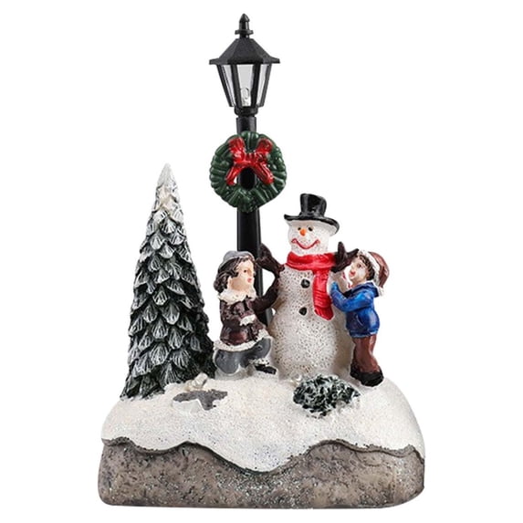 Christmas Gifts Clearance! SHENGXINY Christmas Decorations Clearance Christmas Led Lights House Hand Drawn Centerpiece Village Decoration Holiday Gift A