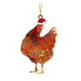 thumbnail image 1 of Christmas Gifts Clearance! SHENGXINY New Christmas Tree Chicken Ornaments Clearance 2023 Christmas Chicken Pendant, Acrylic Material Rooster Pendant, Christmas Tree Decoration Flat Pendant Multicolor, 1 of 3