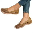 thumbnail image 1 of Christmas Gifts Clearance! SHENGXINY Women Flats Shoes Slip On Shoes For Women Fashion Women's Moccasins Flat Genuine Leather Women Shoes Casual Female Zapatos Mujer, 1 of 1