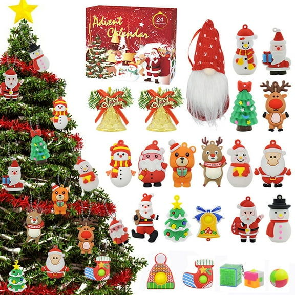 Christmas Gifts Clearance Vggrvlo Christmas Arrival Calendar Holiday Countdown Playset for Bo-ys & Gi-rls, Ages 9+ 24 Buildable Surprises Ki-ds Gift Idea for Christmas