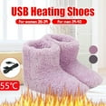thumbnail image 1 of Christmas Gifts for Days,GATXVG Foot Warmer for Men Women,Soft Plush USB Electric Slippers,Winter Washable Feet Warmers Rechargeable Heater Boots for Indoor Outdoor on Clearance, 1 of 9