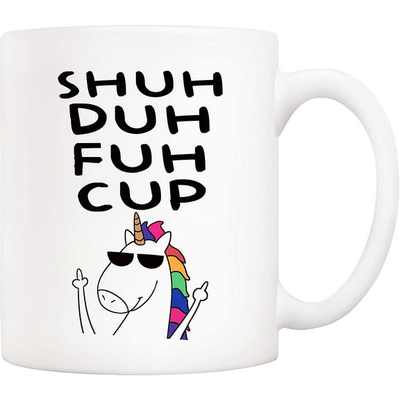 Christmas Gifts Funny Quote Unicorn Coffee Mug for Friend, Novelty Ceramic Cups 11Oz, Unique Birthday and Holiday Gifts for Daughter Brother Boss