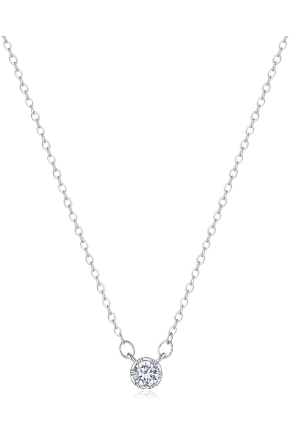 Christmas Gifts for Grandkids CZ Diamond Necklace for Women Dainty Layered Cubic Zirconia Solitaire Pendant Necklace Gold Plated Waterdrop Shape Square Emerald Green CZ Simulated Diamond Br...[j7856]