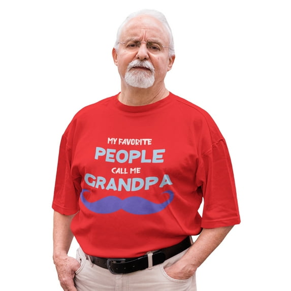 Christmas Gifts for Grandpa - Granddad Shirt - Grandfather Birthday Gifts My Favorite People Call Me Grandpa Men's T-Shirt - Father's Day Tee for Him Merry Xmas Shirts