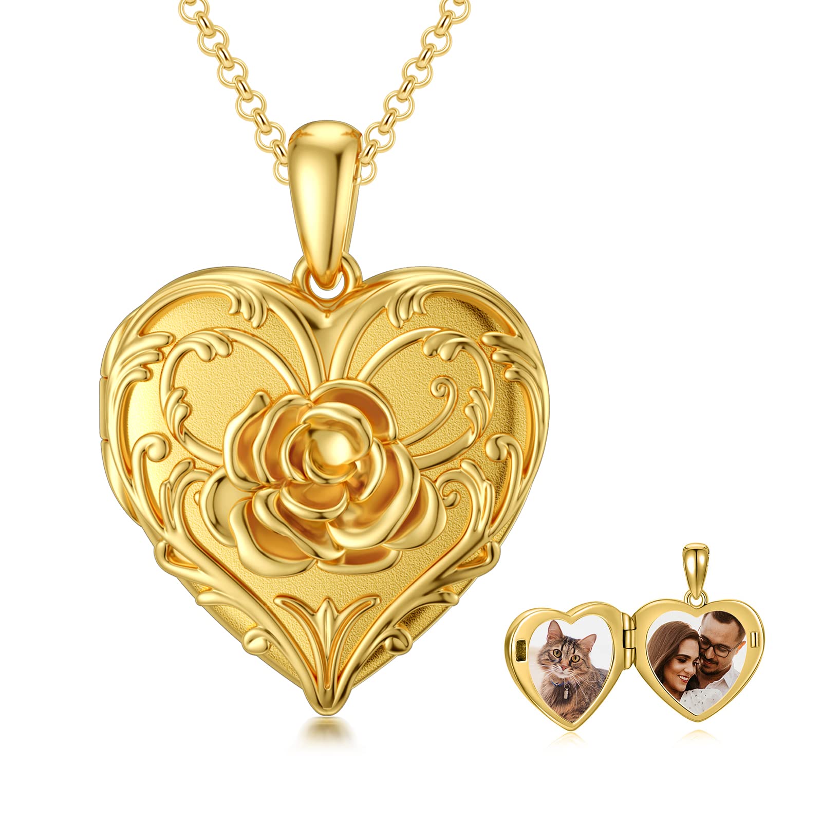 Mama Heart Lock Necklace