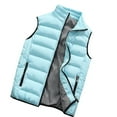 thumbnail image 1 of Christmas Gifts Juebong Men Quilted Stand Collar Outwear Padded Vest Sleeveless Jackets for Casual Work Travel Outdoor Lightweight, 1 of 6