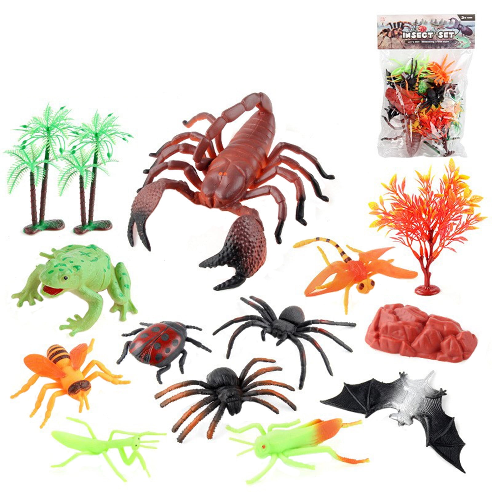 Toy Insect Cockroach Insect Insect Toys And 14 Pcs Fake Insect Centipede Cockroaches ...