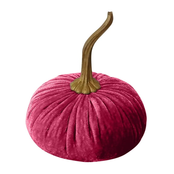 Thanksgiving Velvet Pumpkins, Fall Table Decorations for Home, Artificial Pumpkins Set for Fall Autumn Harvest, Thanksgiving, Wedding