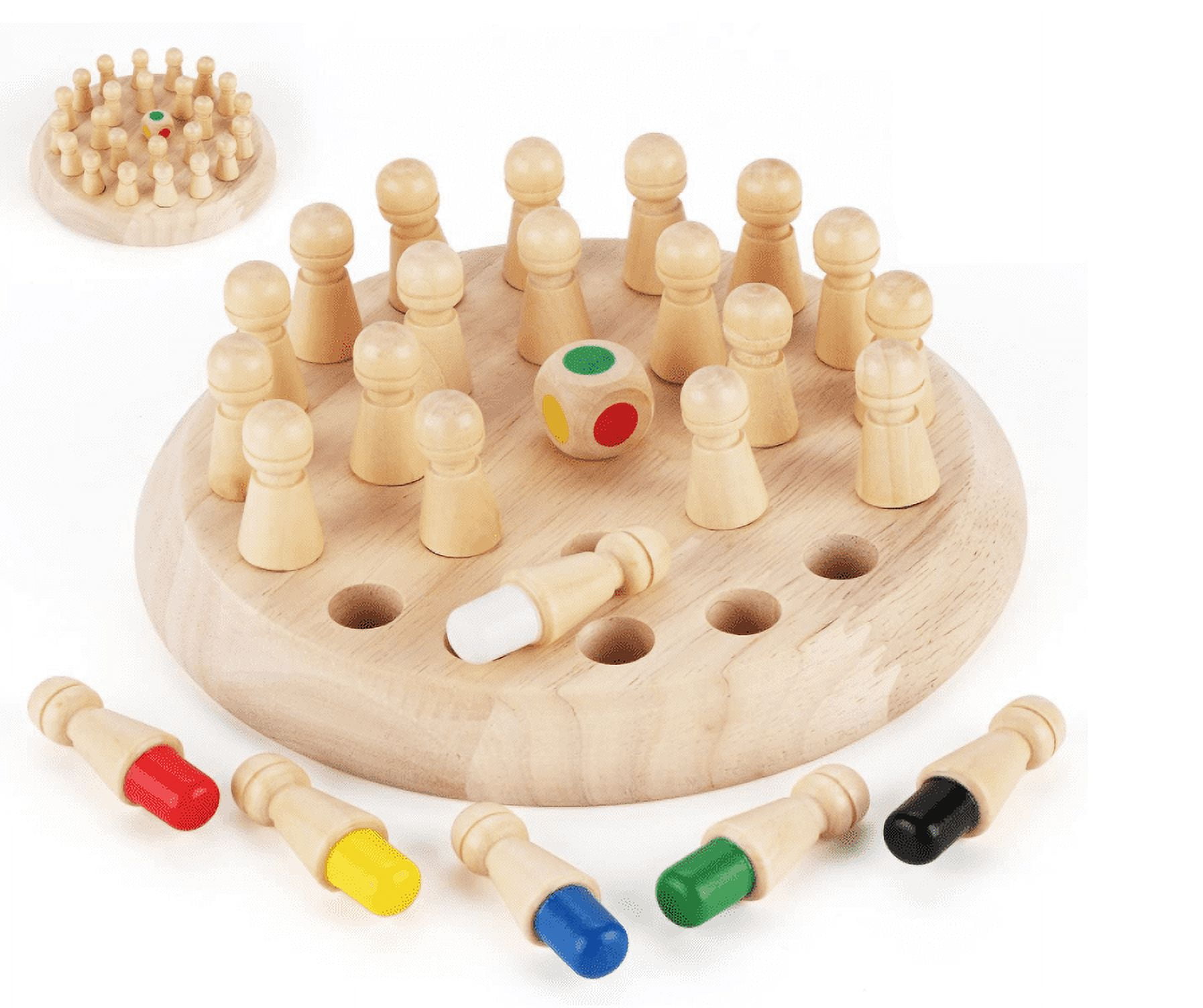 Wooden Memory Chess Game for kids - Kraftsman Brand Store