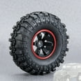 thumbnail image 1 of Christmas Gifts Liweisiy 110Mm 1.9 Inch Rim Tyre Wheel Tire For 1/10 Rc Crawler Scx10 D90 Trx4 D4723 Black, 1 of 7