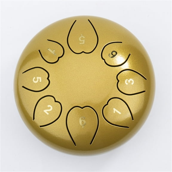Christmas Gifts Liweisiy 6-Inch Drum Steel Tongue Drum Disc Drum Drum Percussion Instrument Drum D3570 Gold