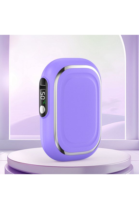 Christmas Gifts Liweisiy Aluminium Hand Warmer Winter Cold Warmer Digital Hand Warmer Feeling Hand Warmer Gift Model Premium Feeling Gift D1751 Purple Free Size