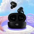 thumbnail image 1 of Christmas Gifts Liweisiy Bluetooth Earphones With Charging Compartment And Ear Clip Sports Running Version Earphones D2274 Black Free Size, 1 of 2