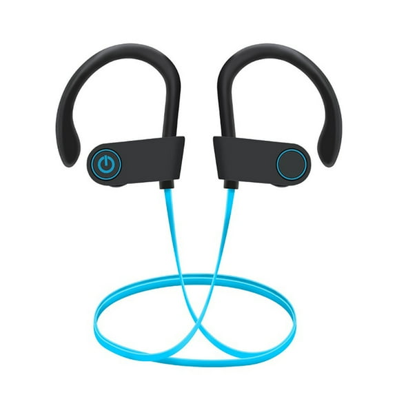 Christmas Gifts Liweisiy Bluetooth Headset Sports Ear-Hook Headset True Stereo 5.3 Business Heavy Earplugs D1887 Blue One Size