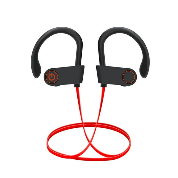 Christmas Gifts Liweisiy Bluetooth Headset Sports Ear-Hook Headset True Stereo 5.3 Business Heavy Earplugs D1889 Red One Size