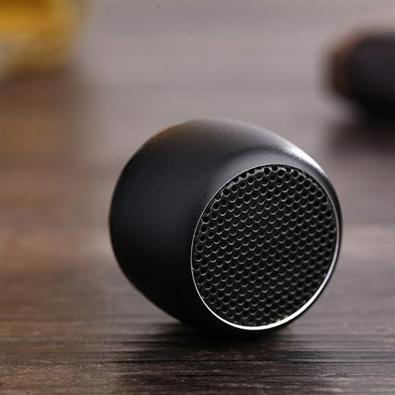 Fall Saving Liweisiy Bluetooth Small Speaker, High Volume, Mini Steel Cannon, Outdoor Portable Wireless Audio System Black Free Size