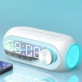 thumbnail image 1 of Christmas Gifts Liweisiy Drop-Proof Wireless Bluetooth Speaker Alarm Clock Good Sound Quality Long Battery Life Desktop Companion D2518 White, 1 of 3