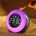 thumbnail image 1 of Christmas Gifts Liweisiy Led Electronic Bedroom Alarm Clock 12/24 Hours Alarm Calendar Temperature Adjustable Brightness Colorful Big Screen Desk Clock D1283 Black Free Size, 1 of 9