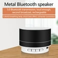 thumbnail image 1 of Christmas Gifts Liweisiy Metal Bluetooth Audio Phone Computer Mini Speaker Led Memory Card Luminous Mini Audio D1019 Black One Size, 1 of 3