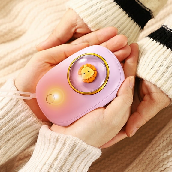 Christmas Gifts Liweisiy Portable Type-C Rechargeable Hand Warmer Two-Speed Therat Adjustable Hand Warmer D2256 Purple Free Size