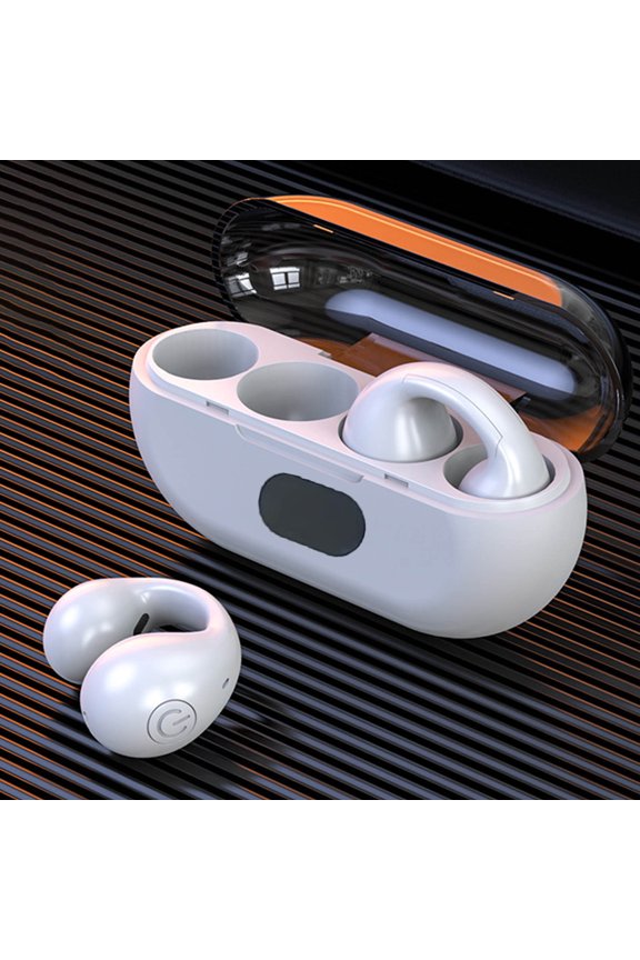 Christmas Gifts Liweisiy Wireless Ear Clip Headphones Bluetooth Mini Sports Running Earring Headphones Open Ear In Ear Headphones Wireless Earbuds With Earhook D1835 White