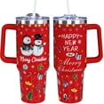 thumbnail image 1 of Christmas Gifts for Mom, 40 OZ Christmas Tumbler with Handle and Straws, Merry Christmas Insulated Tumbler Cup, Xmas Gifts for Men, Women, Family, Grandma, Aunt, Nurse, Teacher, Coworker, 1 of 6
