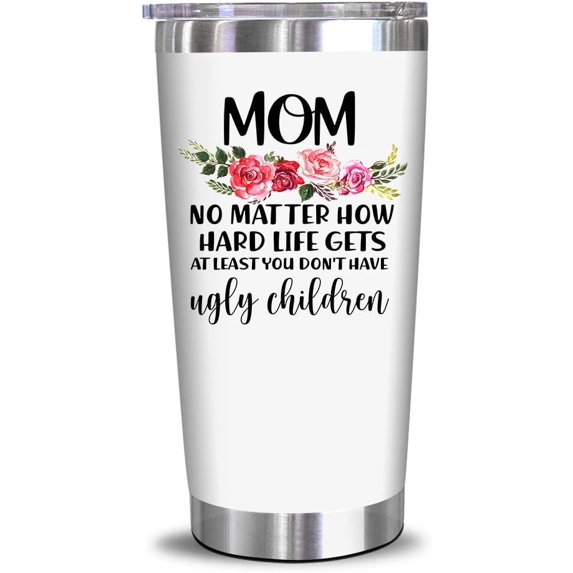 Christmas Gifts For Mom - Gifts For Mom From Daughter, Son, Kids - Unique Birthday Gifts For Mom, Mother, Wife, New Mom, Bonus Mom, Pregnant Mom - Funny Gifts Ideas For Mom - 20 Oz Tumbler