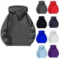 thumbnail image 1 of Christmas Gifts Rciityk White Hoodies for Women Fall Fashion Outfits Half Zip Pullover Cropped Sweatshirt Casual Lightweight Long Sleeve Hooded Sweatshirts with Pocket, 1 of 4