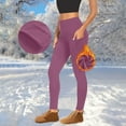 thumbnail image 1 of Christmas Gifts Rciityk Women's Fleece Lined Leggings Thermal Warm Winter Tights High Waisted Yoga Pants Cold Weather with Pockets, 1 of 8