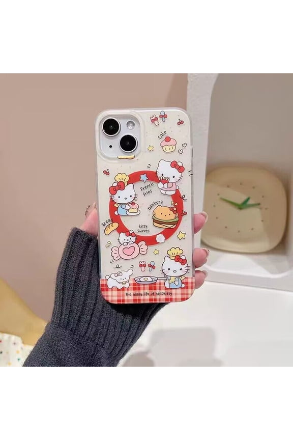 Christmas Gifts Sanrio Phone Case for iPhone 16 15 14 13 12 11 Cute Hello Kitty Y2K Cover