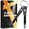 thumbnail image 1 of Christmas Gifts Stocking Stuffers for Men, Keychain Screwdriver Tool Gifts for Men, 4-in-1 Screwdriver Bit with Phillips,Slotted and Hex Wrench Cool Gadgets for Him,Husband,Boyfriend,Dad, 1 of 7