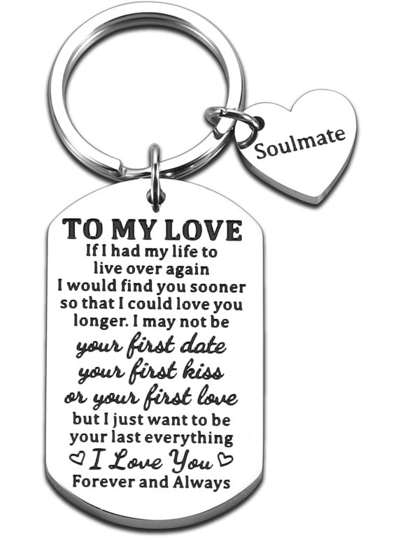Christmas Gifts for Her Him Stocking Stuffers for Men Women Valentines Day Gifts for Her Him Gifts for Boyfriend Girlfriend Birthday Anniversary Wedding Gifts for Wife Husband Love Soulmate Keychain