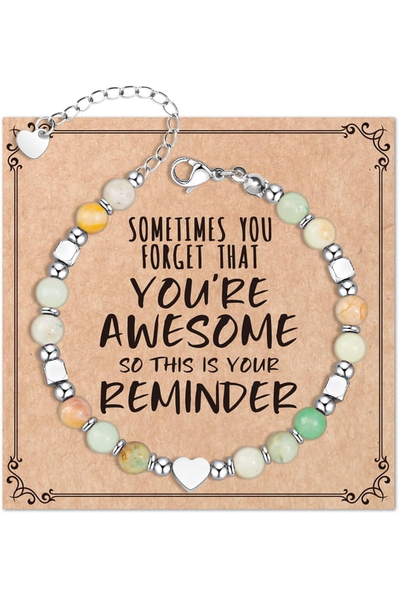 Christmas Gifts for Women Teen Girls - Sometimes You Forget You're Awesome Bracelets, Inspirational Christmas Birthday Gifts for Women Friend Sister Wife Mom Daughter