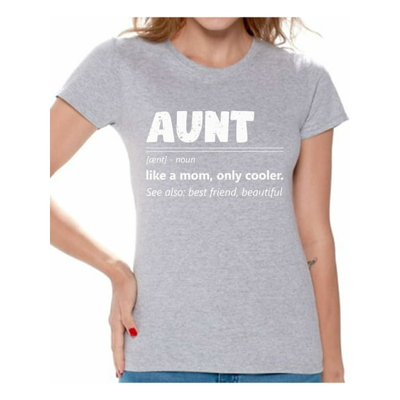 Christmas Gifts for Aunt - Auntie Shirt - Aunt Birthday Gifts Women T-Shirt - Mother's Day Tee for Her New Year 2021 Shirts
