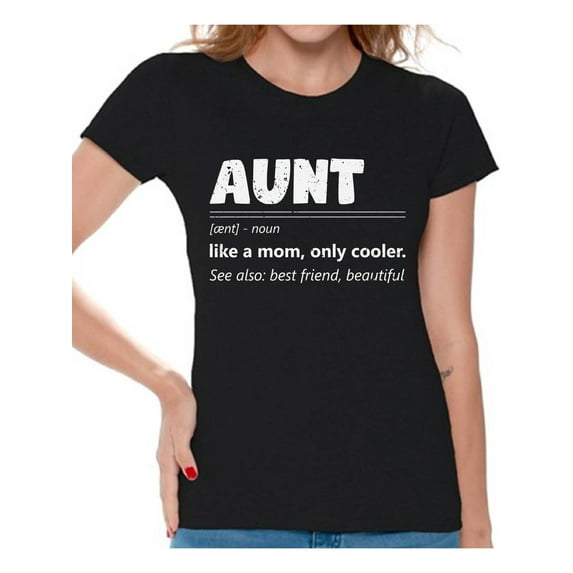 Christmas Gifts for Aunt - Auntie Shirt - Aunt Birthday Gifts Women T-Shirt - Mother's Day Tee for Her New Year 2021 Shirts