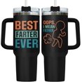 thumbnail image 1 of Christmas Gifts for Dad, Best Dad Tumbler 40 Oz with Handle, Lid and Straw, Best Dad Drinking Cup, Funny Dad Gifts, Dad Birthday Gifts from Daughter, 1 of 6