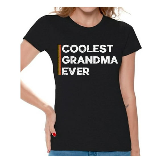 Christmas Gifts for Grandma - Coolest Grandma Ever Shirt - Birthday Gifts Granny Women T-Shirt - Best Grandma Tee for Her Merry Xmas Shirts