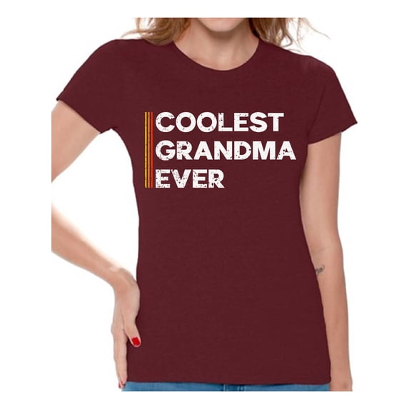 Christmas Gifts for Grandma - Coolest Grandma Ever Shirt - Birthday Gifts Granny Women T-Shirt - Best Grandma Tee for Her Merry Xmas Shirts