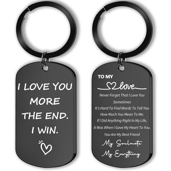 Christmas Gifts for Him, Boyfriend, Husband - Drive Safe Keychain Mens Stocking Stuffers, Birthday Gifts for Men